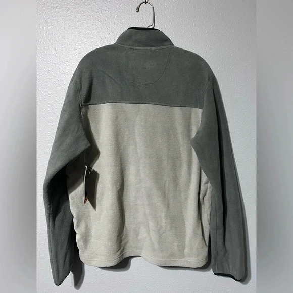 Hawke & Co. Performance Sportswear Fleece Jacket 3-Snap Gray Long Sleeve NWT - Picture 2 of 7